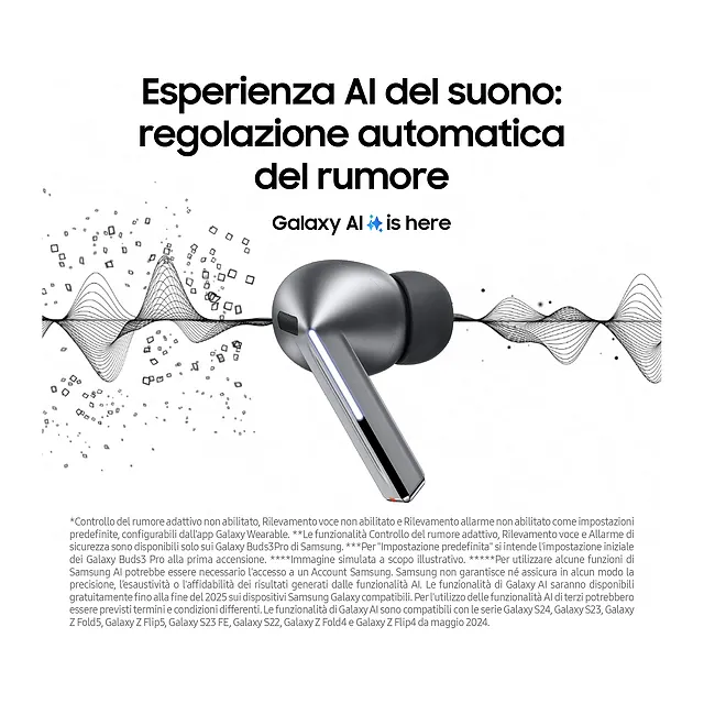 Samsung Galaxy Buds3 Pro Silver, vista 5
