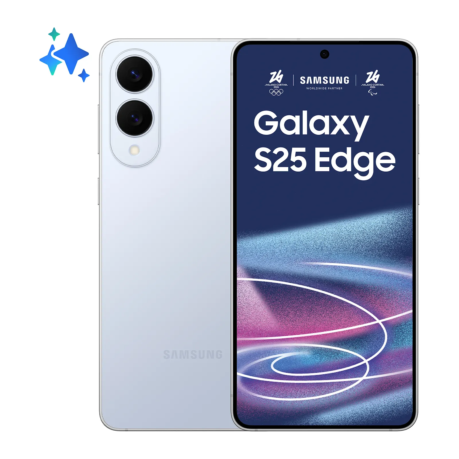 Samsung Galaxy S25 Edge Titanium Icyblue, vista 2