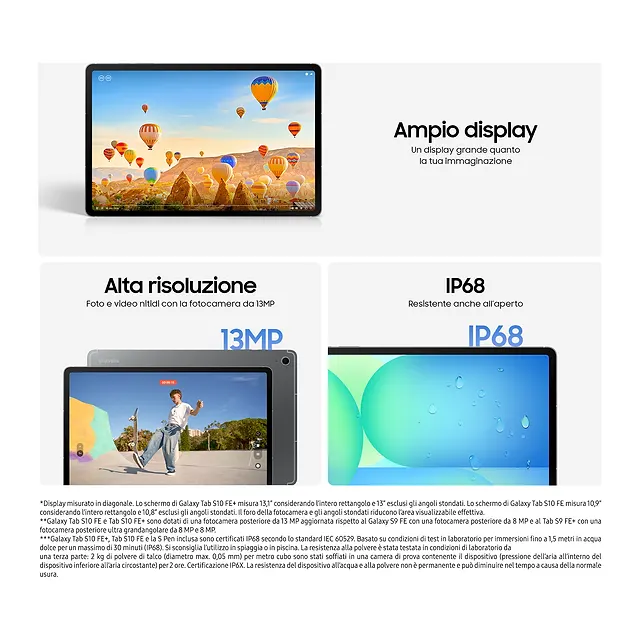 Samsung Galaxy Tab S10 FE+, vista 4