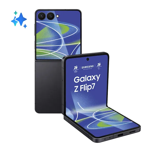 Samsung Galaxy Z Flip7 Jet Black, vista 2