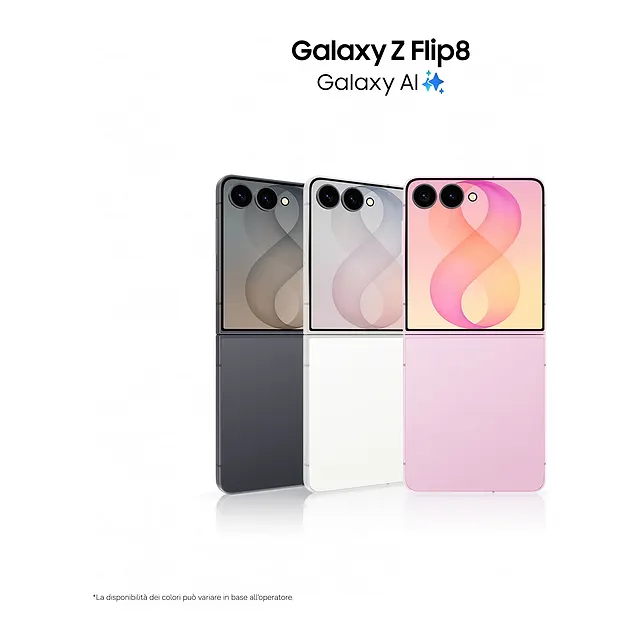 Samsung Galaxy Z Flip8 Graphite, vista 2