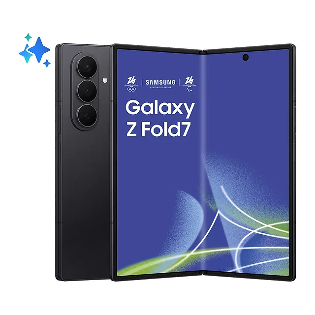 Samsung Galaxy Z Fold7 Jet Black, vista 2