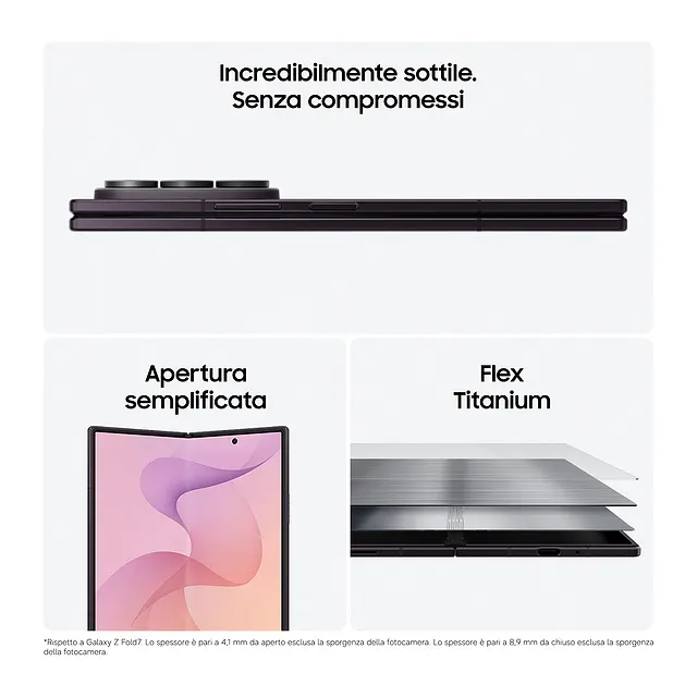 Samsung Galaxy Z Fold8 Ultra Graphite, vista 3