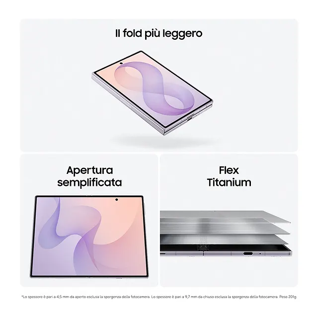 Samsung Galaxy Z Fold8 Graphite, vista 4