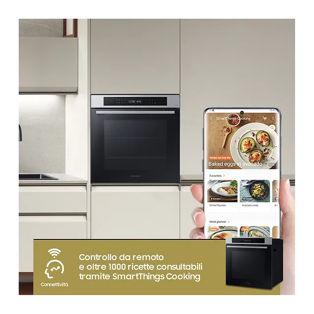 Samsung Forno da incasso 76 L NV7B4040VBS, vista 6