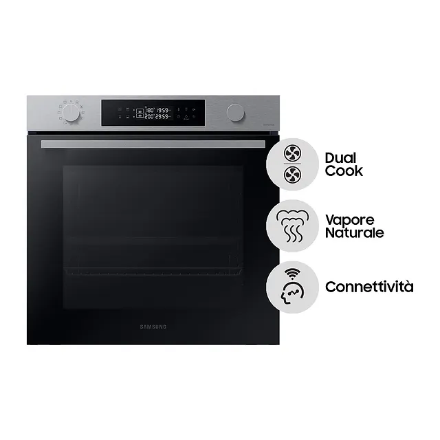 Samsung Forno da incasso 76 L NV7B44403BS, vista 3