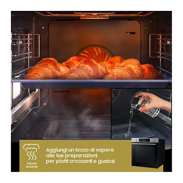 Samsung Forno da incasso 76 L NV7B44403BS, vista 6