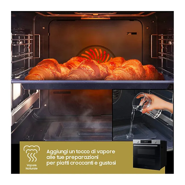 Samsung Forno da incasso 76 L NV7B45403BS, vista 6