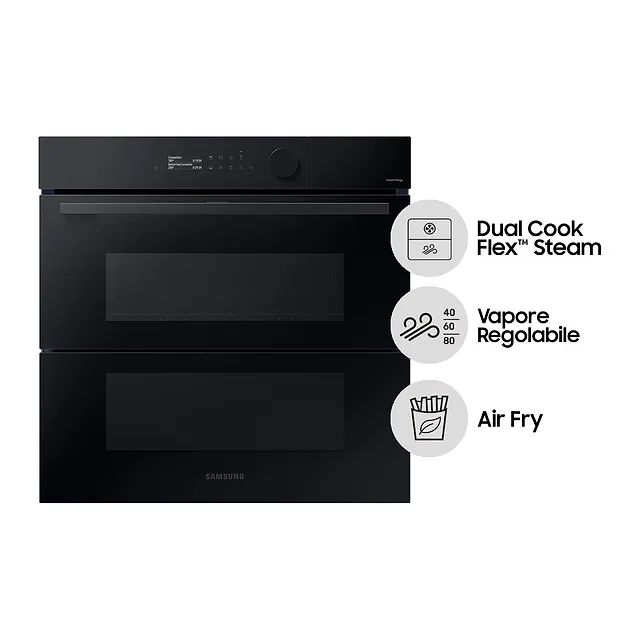 Samsung Forno da incasso a vapore 76 L NV7B5760WBK, vista 2