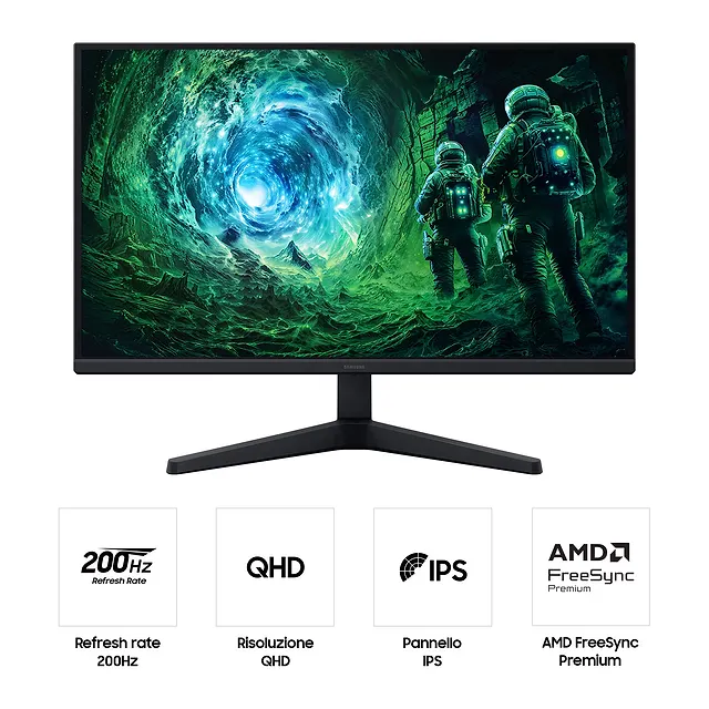 Samsung Odyssey G5 G53F 27" QHD 200 Hz, vista 4