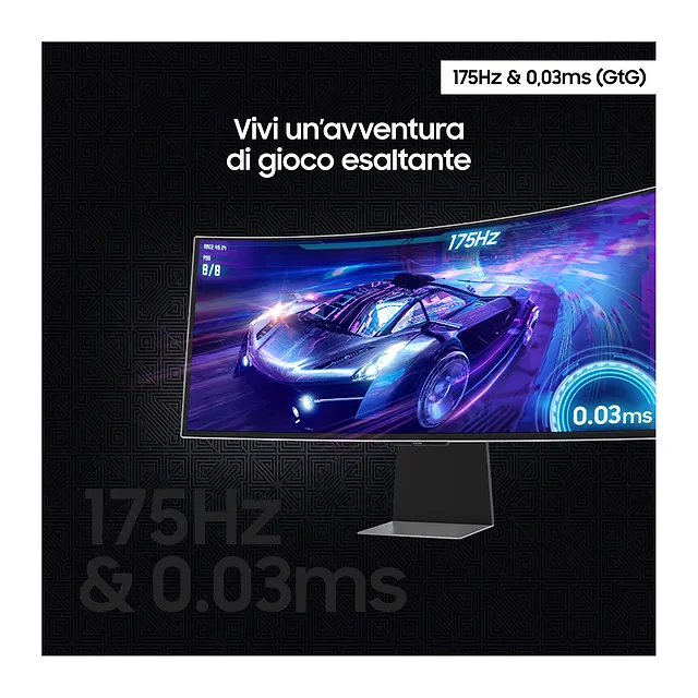 Samsung Monitor Odyssey 34" G85SD, vista 5