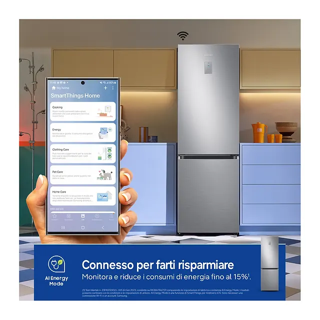 Samsung Frigorifero combinato 185 cm RB34C775CS9, vista 4