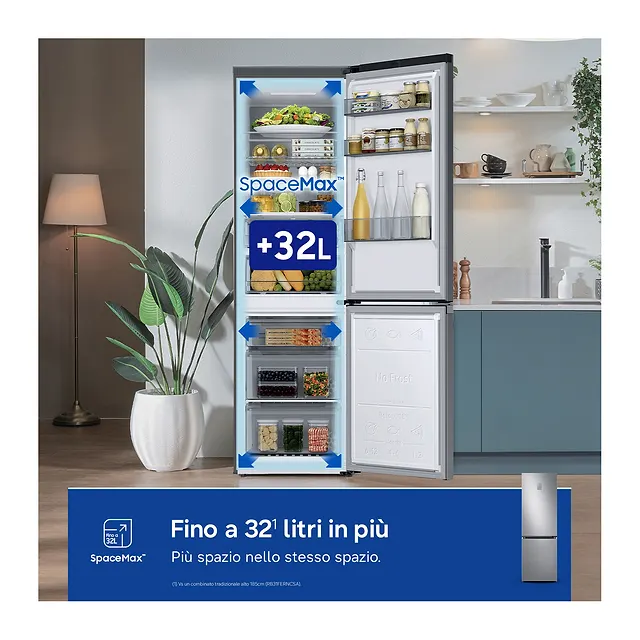 Samsung Frigorifero combinato 185 cm RB34C775CS9, vista 5