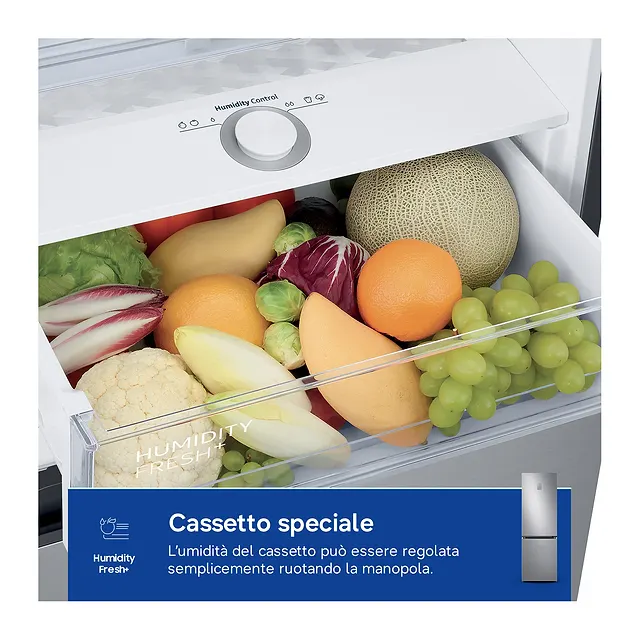Samsung Frigorifero combinato 185 cm RB34C775CS9, vista 6
