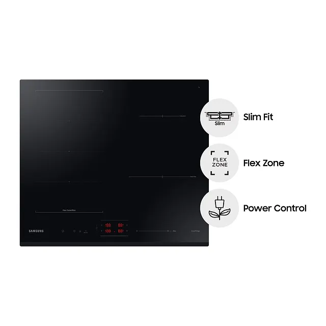 Samsung Piano cottura a induzione Slim Fit Flex Zone 60 cm NZ64B5045GK, vista 2