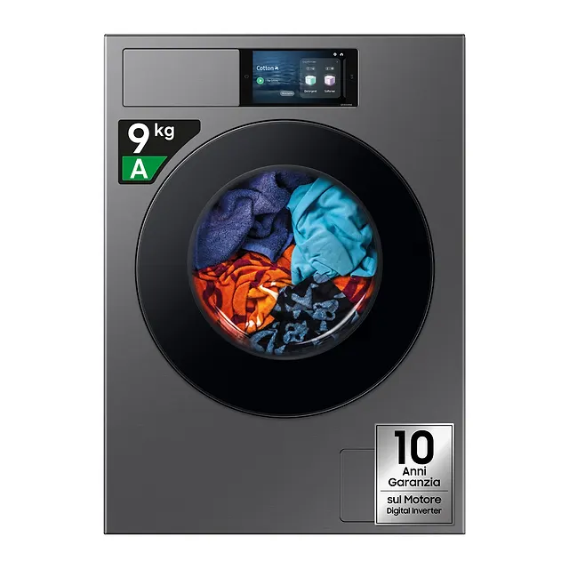Samsung Lavatrice 9 kg WF90F09C4SU3, vista 2