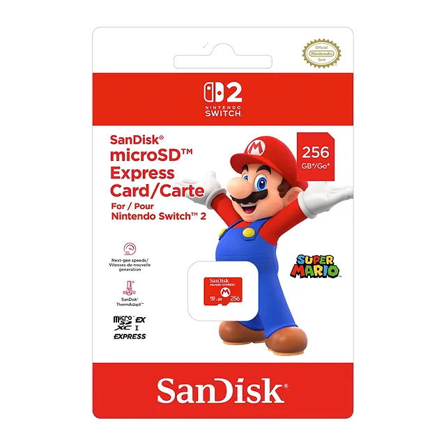 SanDisk Scheda microSD Express 256 GB per Nintendo Switch 2, vista 2