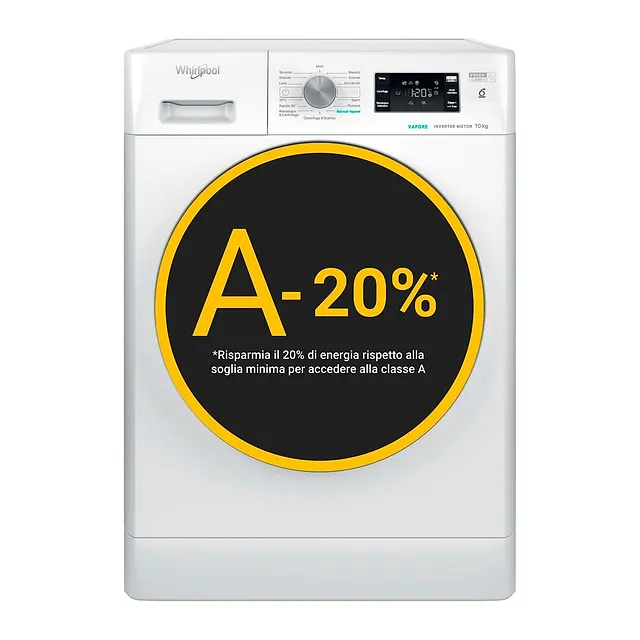 Whirlpool Lavatrice 10 kg FFB 1048 BSV IT, vista 2
