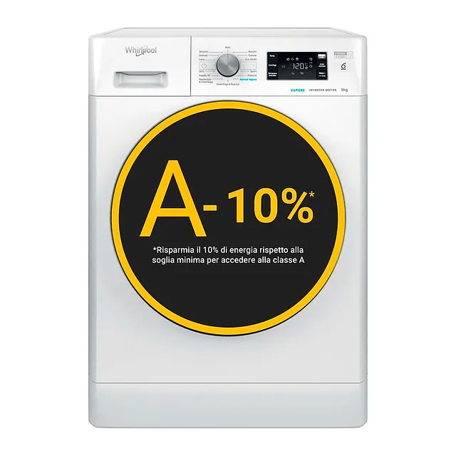 Whirlpool Lavatrice 9 kg FFB 9479 BV IT, vista 2