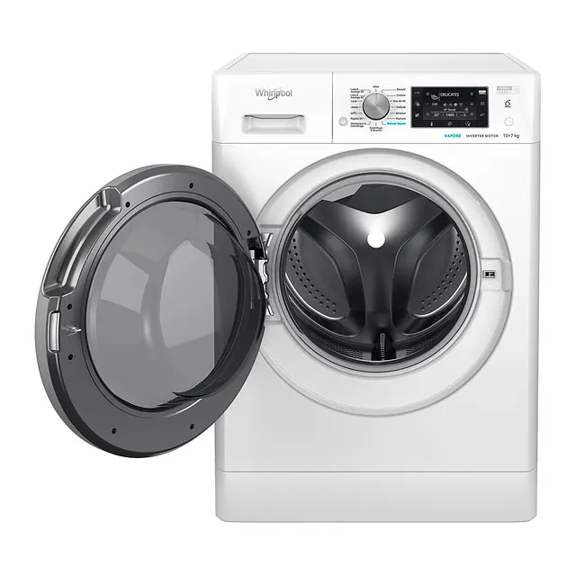 Whirlpool Lavasciuga FreshCare 10/7 kg FFWDD 107448 WBS IT, vista 3