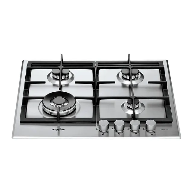Whirlpool Piano cottura a gas 4 fuochi 60 cm GMR 6422/IXL, vista 2