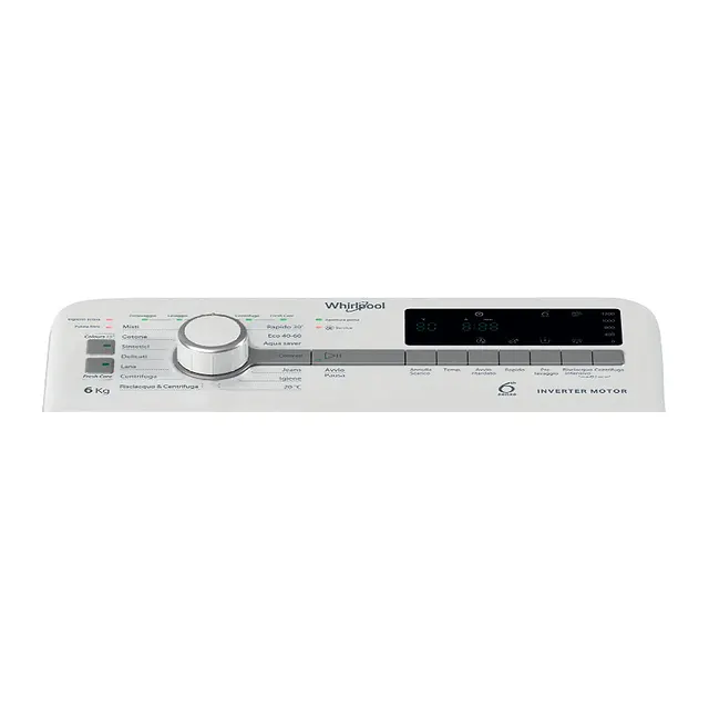Whirlpool Lavatrice a carica dall'alto 6 kg TDLR P66 BS IT, vista 6