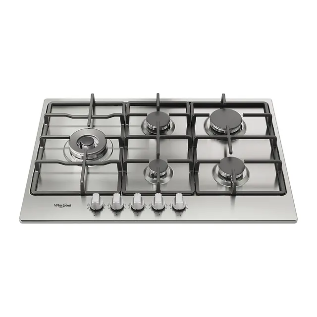 Whirlpool Piano cottura a gas 73 cm TGML 761 IX R, vista 6
